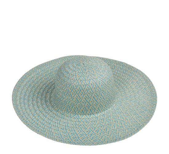 Καπέλο Ψάθινο Χρωματιστό 35%  Polyester/65%  Ψάθα Μέγεθος One Size 44x44x12cm Σε 2 Χρώματα