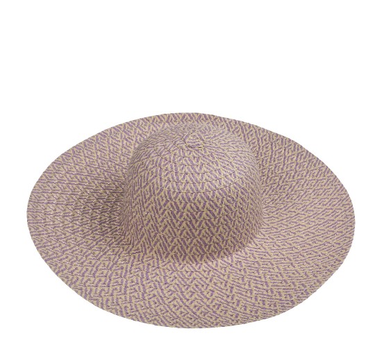 Καπέλο Ψάθινο Χρωματιστό 35%  Polyester/65%  Ψάθα Μέγεθος One Size 44x44x12cm Σε 2 Χρώματα