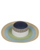 Καπέλο Ψάθινο Χρωματιστό 2%  Polyester/98%  Ψάθα Μέγεθος One Size 42x42x12cm Σε 2 Χρώματα