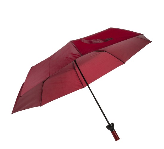 Ομπρέλα Τσέπης Μπουκάλι Κρασιού Μοβ Πλαστικό/Μέταλλο 90cm