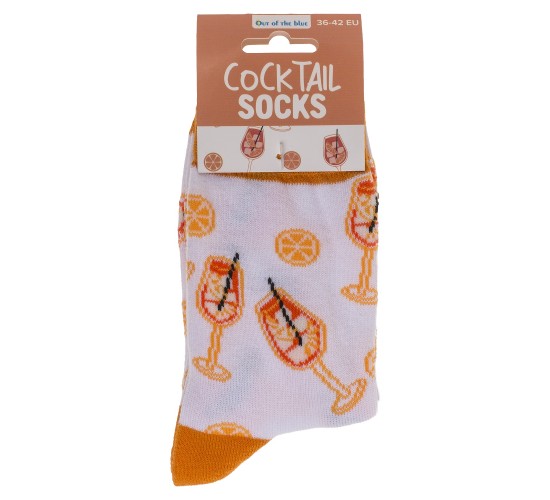 Κάλτσες Κοκτέιλ Λευκό/Πορτοκαλί 70%  Βαμβάκι/25%  Polyester/5%  Ελαστάνη Μέγεθος 36-42