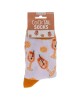 Κάλτσες Κοκτέιλ Λευκό/Πορτοκαλί 70%  Βαμβάκι/25%  Polyester/5%  Ελαστάνη Μέγεθος 36-42