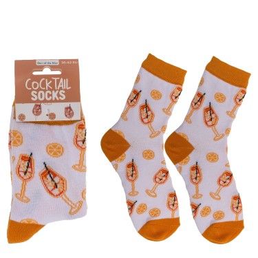 Κάλτσες Κοκτέιλ Λευκό/Πορτοκαλί 70%  Βαμβάκι/25%  Polyester/5%  Ελαστάνη Μέγεθος 36-42