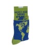 Κάλτσες Παγκόσμιος Χάρτης Μπλε/Πράσινο 70%  Βαμβάκι/25%  Polyester/5%  Ελαστάνη Μέγεθος 36-42