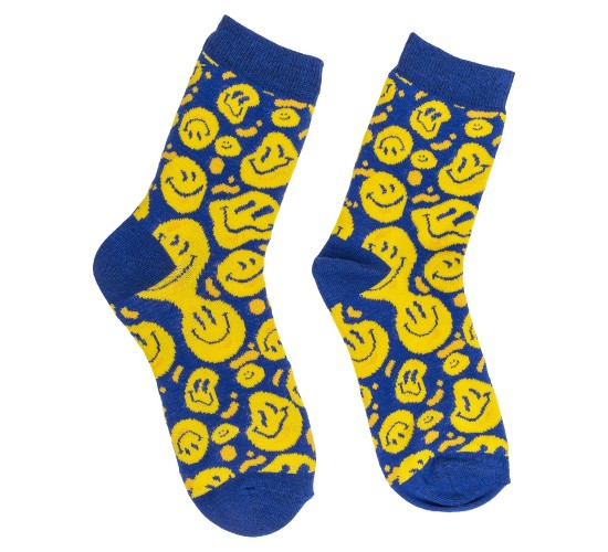 Κάλτσες Χαμόγελα Κίτρινο/Μπλε 70%  Βαμβάκι/25%  Polyester/5%  Ελαστάνη Μέγεθος 36-42