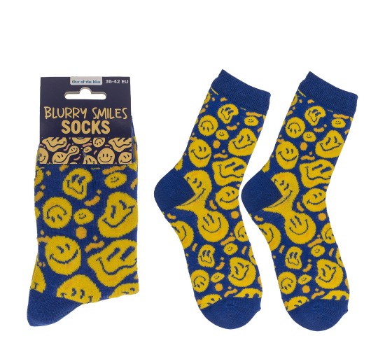Κάλτσες Χαμόγελα Κίτρινο/Μπλε 70%  Βαμβάκι/25%  Polyester/5%  Ελαστάνη Μέγεθος 36-42