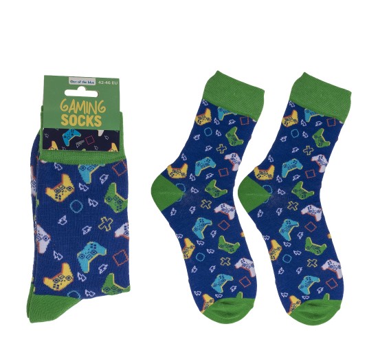 Κάλτσες Gaming Μπλε/Πράσινο 70%  Βαμβάκι/25%  Polyester/5%  Ελαστάνη Μέγεθος 42-46