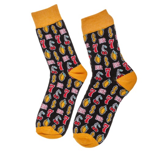 Κάλτσες Κουλοχέρης Μαύρο/Πορτοκαλί 70%  Βαμβάκι/25%  Polyester/5%  Ελαστάνη Μέγεθος 42-46