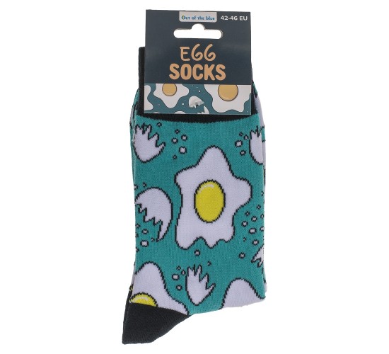 Κάλτσες Τηγανητά Αυγά Τιρκουάζ/Λευκό/Μαύρο 70%  Βαμβάκι/25%  Polyester/5%  Ελαστάνη Μέγεθος 42-46
