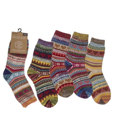 Κάλτσες Πλεχτές Γυναικίες Πολύχρωμο 20%  Βαμβάκι/60%  Polyester/20%  Ακρυλικό Μέγεθος 38-42