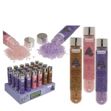 Αρωματικά Άλατα Μπάνιου 80g Σε Πλαστικό Σωλήνα Σε 3 Αρώματα