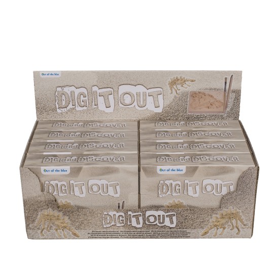 Παιχνίδι Κιτ Ανασκαφής Δεινόσαυρου 4.5x18cm Σε 6 Σχέδια