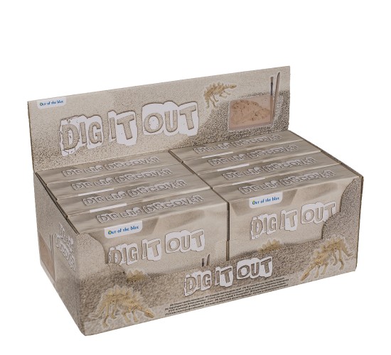 Παιχνίδι Κιτ Ανασκαφής Δεινόσαυρου 4.5x18cm Σε 6 Σχέδια