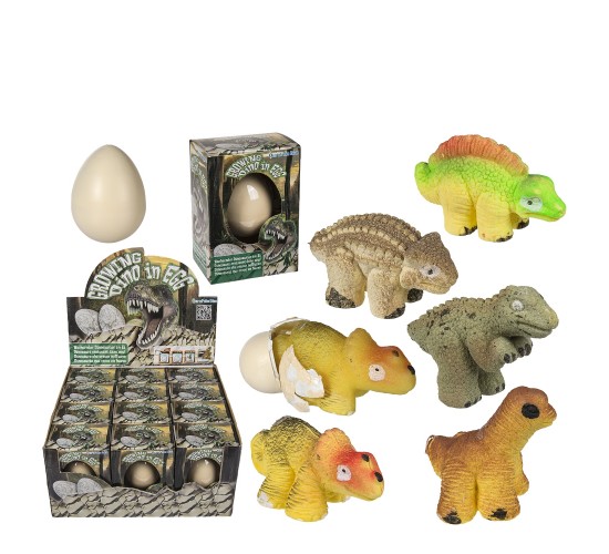 Παιχνίδι Δεινοσαυράκι Σε Αυγό Που Μεγαλώνει 6cm Σε 6 Σχέδια
