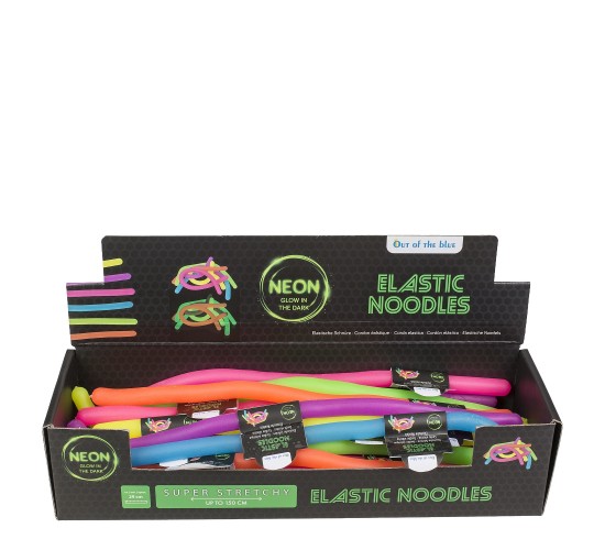 Παιχνίδι Ελαστικό Μακαρόνι Φωσφοριζέ 29cm Σε 6 Χρώματα
