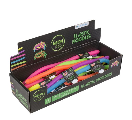 Παιχνίδι Ελαστικό Μακαρόνι Φωσφοριζέ 29cm Σε 6 Χρώματα
