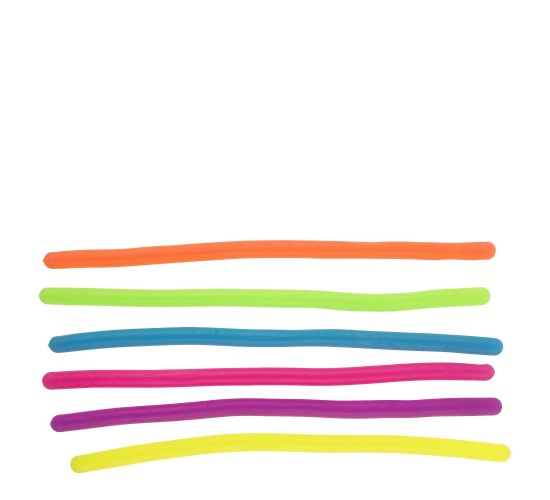 Παιχνίδι Ελαστικό Μακαρόνι Φωσφοριζέ 29cm Σε 6 Χρώματα