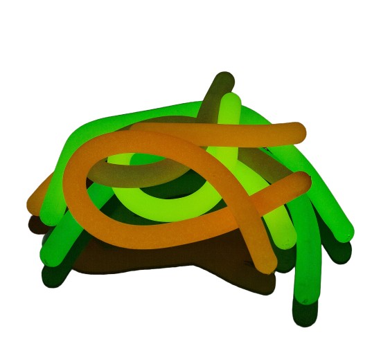 Παιχνίδι Ελαστικό Μακαρόνι Φωσφοριζέ 29cm Σε 6 Χρώματα