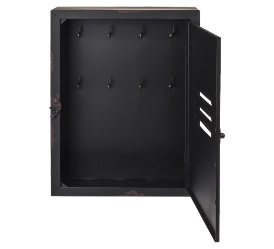 Κλειδοθήκη ‘Cargo’ 8 Θέσεων Μαύρο Μέταλλο 23x9x30cm