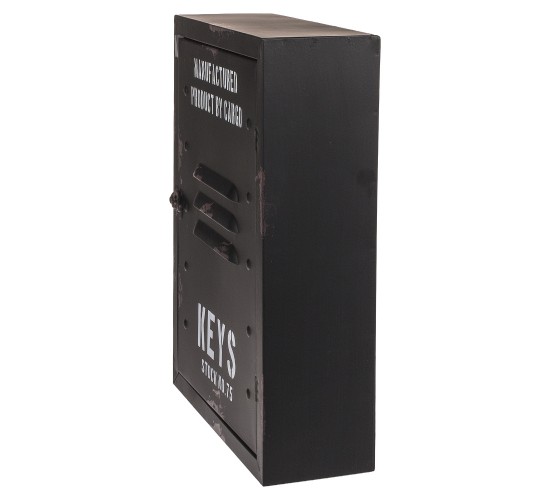 Κλειδοθήκη ‘Cargo’ 8 Θέσεων Μαύρο Μέταλλο 23x9x30cm