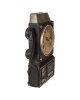 Κλειδοθήκη Τηλέφωνο 6 Θέσεων Με Ρολόι Μπρονζέ/Μαύρο Μέταλλο 26x35.5cm