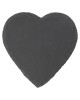 Σουβέρ Καρδιά Μαύρο Πέτρα 10cm Σετ 4Τμχ