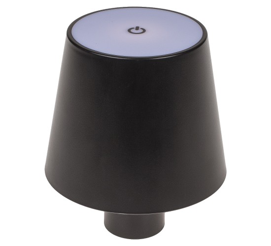 Επιτραπέζιο Φωτιστικό LED Φορητό Για Μπουκάλι Μαύρο Πλαστικό 11x10.5cm