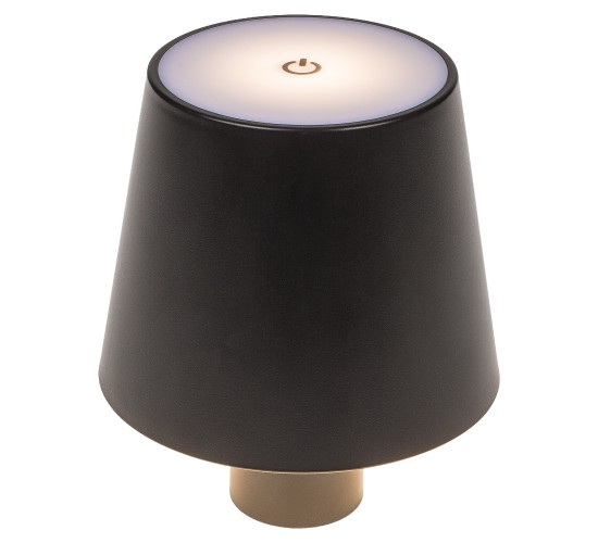 Επιτραπέζιο Φωτιστικό LED Φορητό Για Μπουκάλι Μαύρο Πλαστικό 11x10.5cm