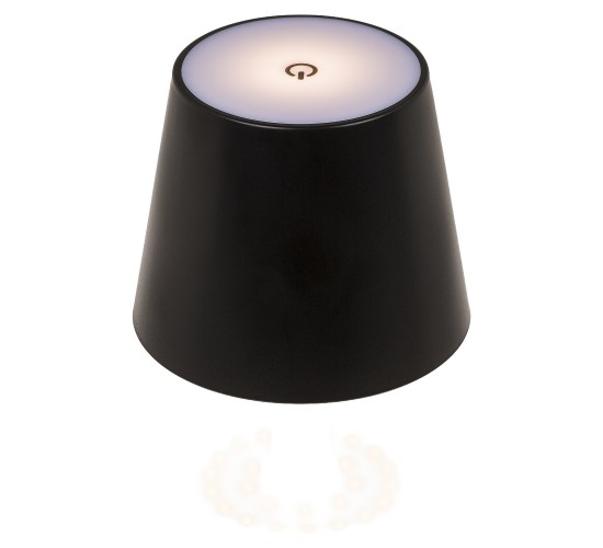Επιτραπέζιο Φωτιστικό LED Φορητό Για Μπουκάλι Μαύρο Πλαστικό 11x10.5cm