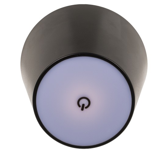 Επιτραπέζιο Φωτιστικό LED Φορητό Για Μπουκάλι Μαύρο Πλαστικό 11x10.5cm