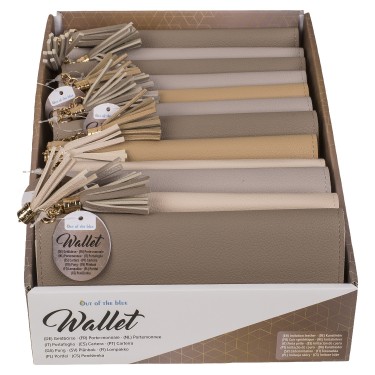 Πορτοφόλι Με Θήκη Με Φερμουάρ Δερματίνη 19x9.5cm Σε 4 Χρώματα