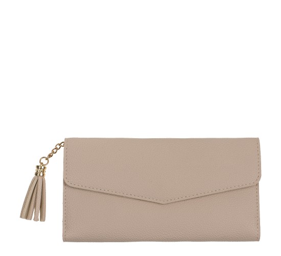 Πορτοφόλι Με Θήκη Με Φερμουάρ Δερματίνη 19x9.5cm Σε 4 Χρώματα