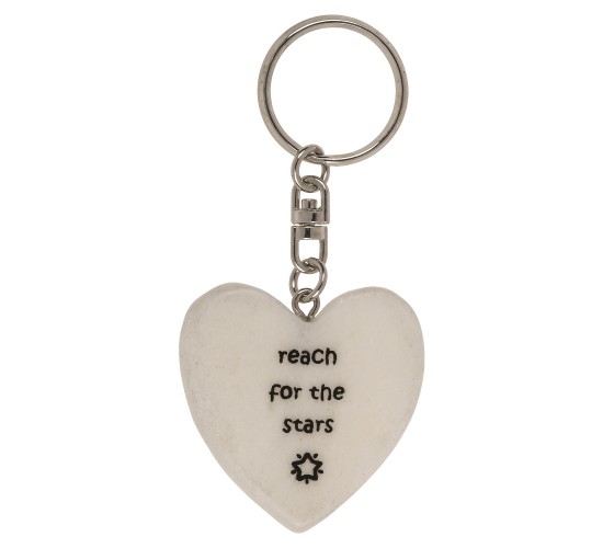 Μπρελόκ Καρδιά Μάρμαρο/Μέταλλο 4x0.5cm Σε 6 Σχέδια