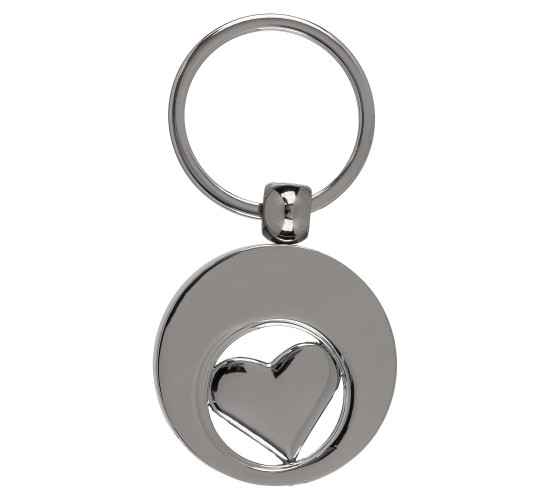 Μπρελόκ Με Κέρμα Για Τρόλεϊ Ασημί Μέταλλο 3.5cm Σε Διάφορα Σχέδια