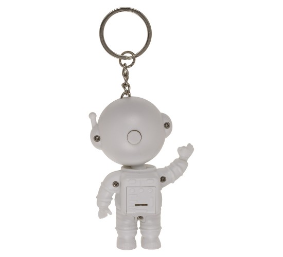 Μπρελόκ Αστροναύτης Με Φως Μπαταρίας Λευκό Πλαστικό/Μέταλλο