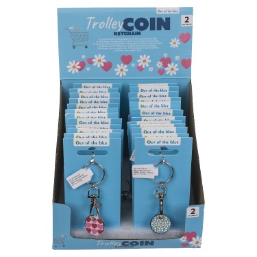 Μπρελόκ Με Κέρμα Για Τρόλεϊ Μέταλλο 2.28x8cm Σε 2 Σχέδια