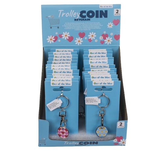 Μπρελόκ Με Κέρμα Για Τρόλεϊ Μέταλλο 2.28x8cm Σε 2 Σχέδια