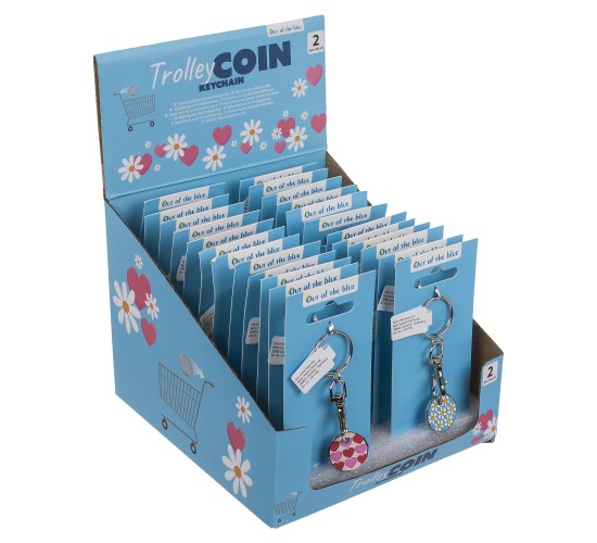 Μπρελόκ Με Κέρμα Για Τρόλεϊ Μέταλλο 2.28x8cm Σε 2 Σχέδια