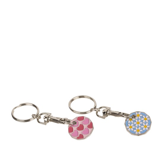 Μπρελόκ Με Κέρμα Για Τρόλεϊ Μέταλλο 2.28x8cm Σε 2 Σχέδια