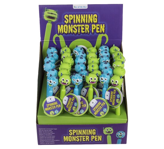 Στυλό Τερατάκι Περιστρεφόμενο Πλαστικό 16.4cm Σε 2 Σχέδια