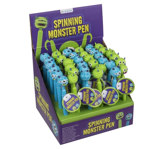 Στυλό Τερατάκι Περιστρεφόμενο Πλαστικό 16.4cm Σε 2 Σχέδια