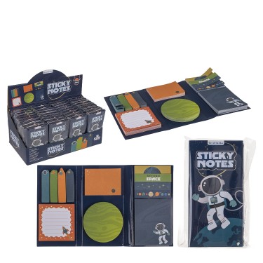 Σετ Χαρτάκια Σημειώσεων Αστροναύτης 6 Διαφορετικά Σχέδια/Μεγέθη Ανά Σετ