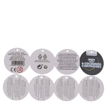 Στυλό 6 Χρωμάτων Μελανιού Διάστημα Πλαστικό 17.8cm Σε 2 Χρώματα