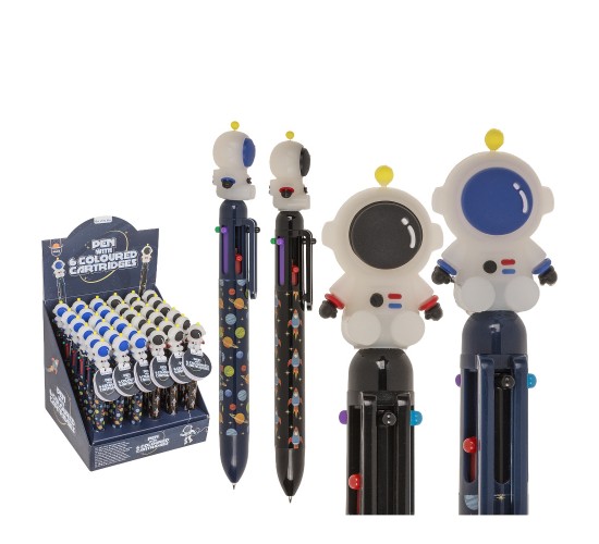 Στυλό 6 Χρωμάτων Μελανιού Διάστημα Πλαστικό 17.8cm Σε 2 Χρώματα