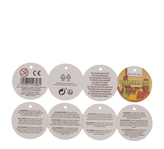 Στυλό Που Σβήνει Δεινοσαυράκι 14.5cm Σε 6 Σχέδια