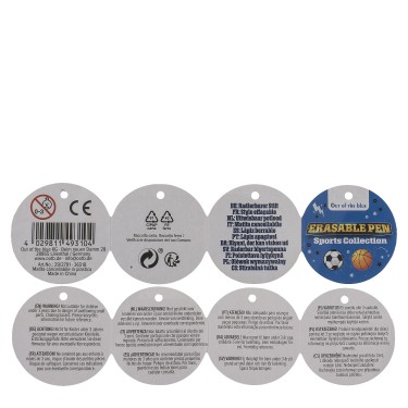 Στυλό Που Σβήνει Ποδόσφαιρο/Μπάσκετ 14.5cm Σε 6 Σχέδια