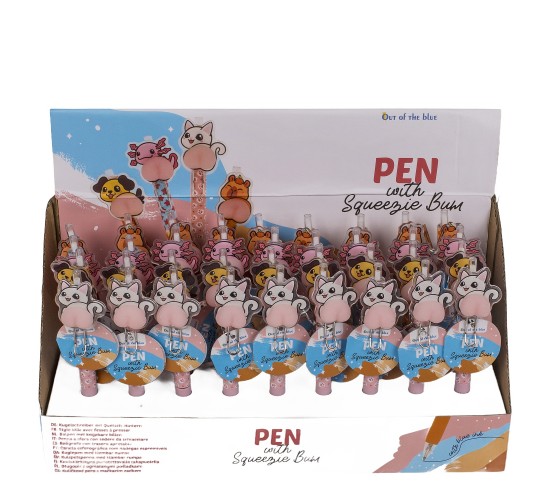 Στυλό Με Πισινό Ζωάκι 14cm Σε 4 Σχέδια