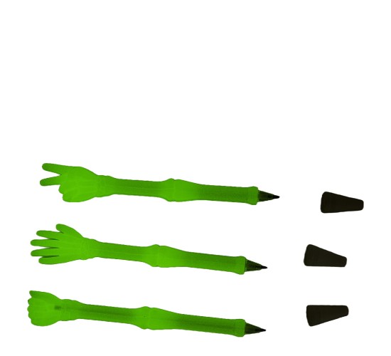 Στυλό Χέρι Σκελετού Ευλύγιστο Φωσφοριζέ 13.5cm Σε 3 Σχέδια