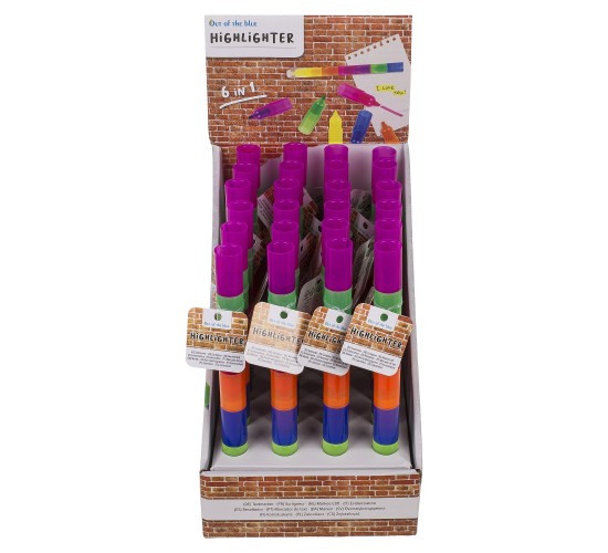 Μαρκαδόρος Υπογραμμίσεως 6 Σε 1 Πλαστικό 21cm