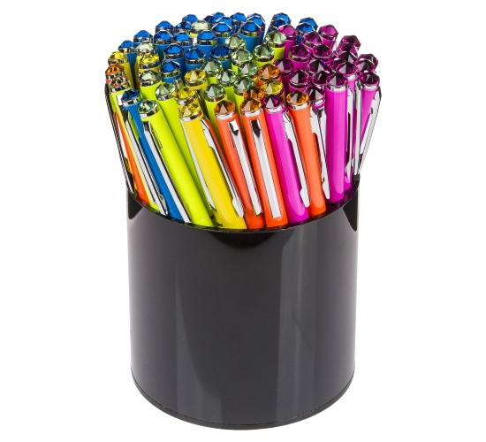 Στυλό Με Πετράδι Σβαρόφκσι Μεταλλικό Σε 5 Χρώματα